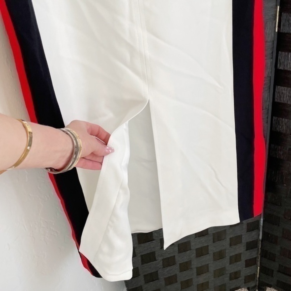 BURBERRY Collectors Runway White Stripe Midi Dress - Picture 11 of 16